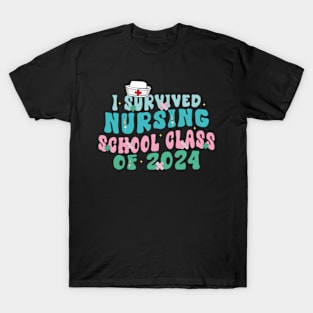 I Survived Nursing School Nurse Graduation T-Shirt